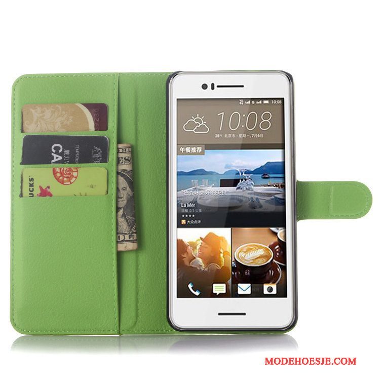 Hoesje Htc Desire 728 Leer Zwarttelefoon, Hoes Htc Desire 728 Folio Anti-fall