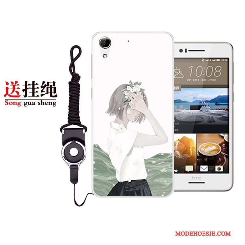 Hoesje Htc Desire 728 Zacht Kunst Anti-fall, Hoes Htc Desire 728 Zakken Wittelefoon