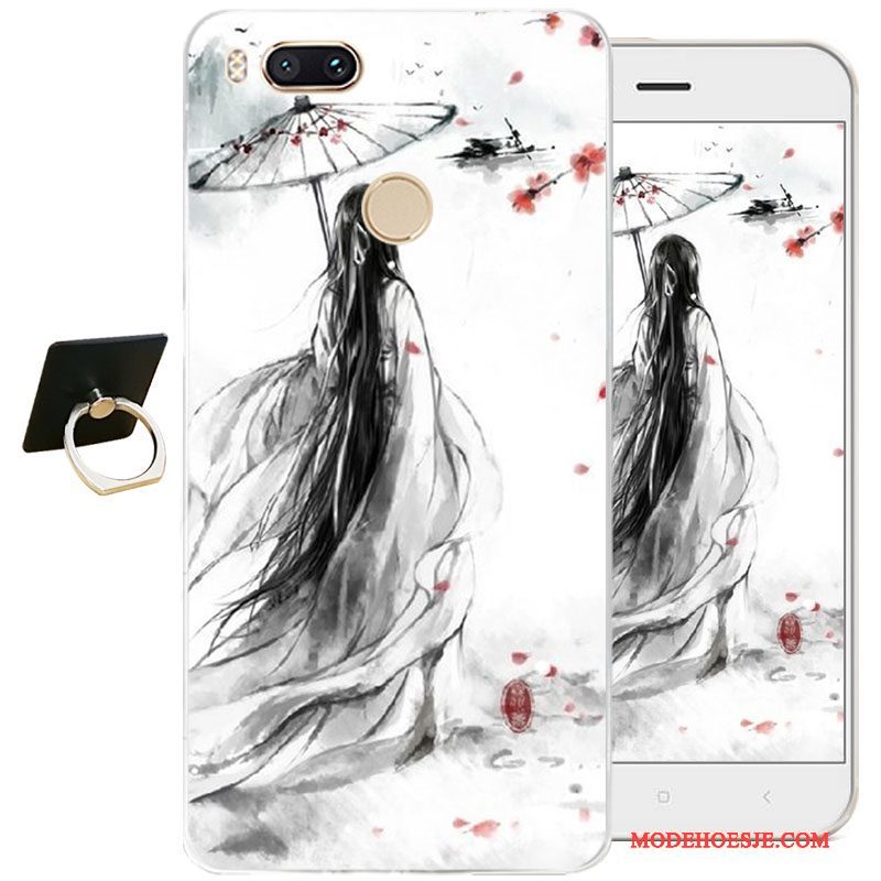 Hoesje Htc One A9s Zakken Doorzichtig Chinese Stijl, Hoes Htc One A9s Zacht Telefoon Wit