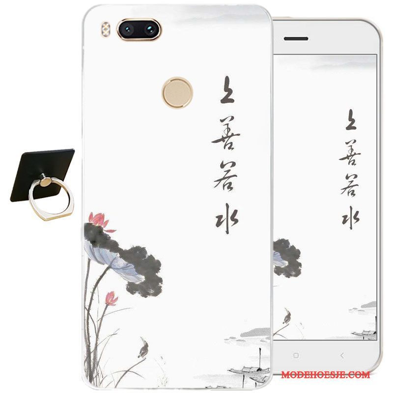 Hoesje Htc One A9s Zakken Doorzichtig Chinese Stijl, Hoes Htc One A9s Zacht Telefoon Wit