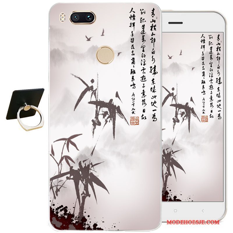 Hoesje Htc One A9s Zakken Doorzichtig Chinese Stijl, Hoes Htc One A9s Zacht Telefoon Wit