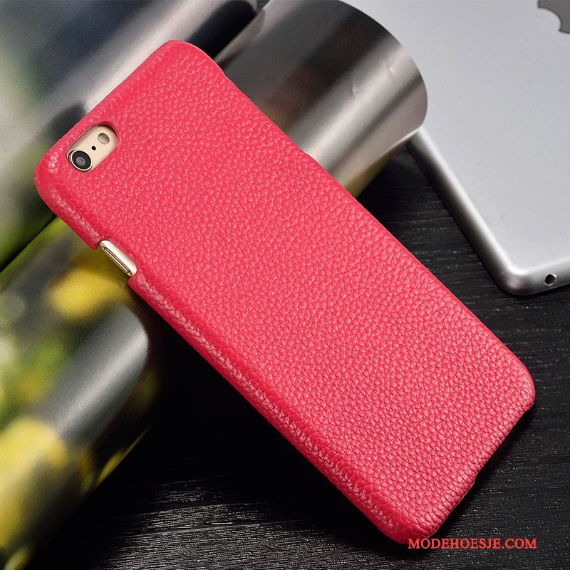 Hoesje Htc One M8 Leer Trendtelefoon, Hoes Htc One M8 Bescherming Anti-fall Rood