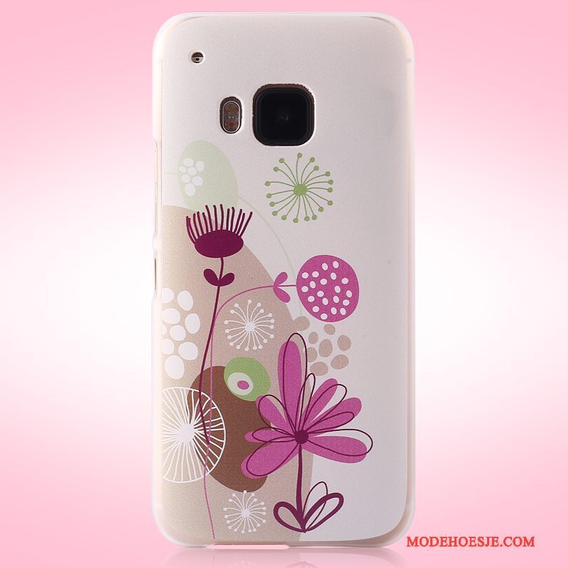 Hoesje Htc One M9 Geschilderd Purper Trend, Hoes Htc One M9 Bescherming Telefoon Hard