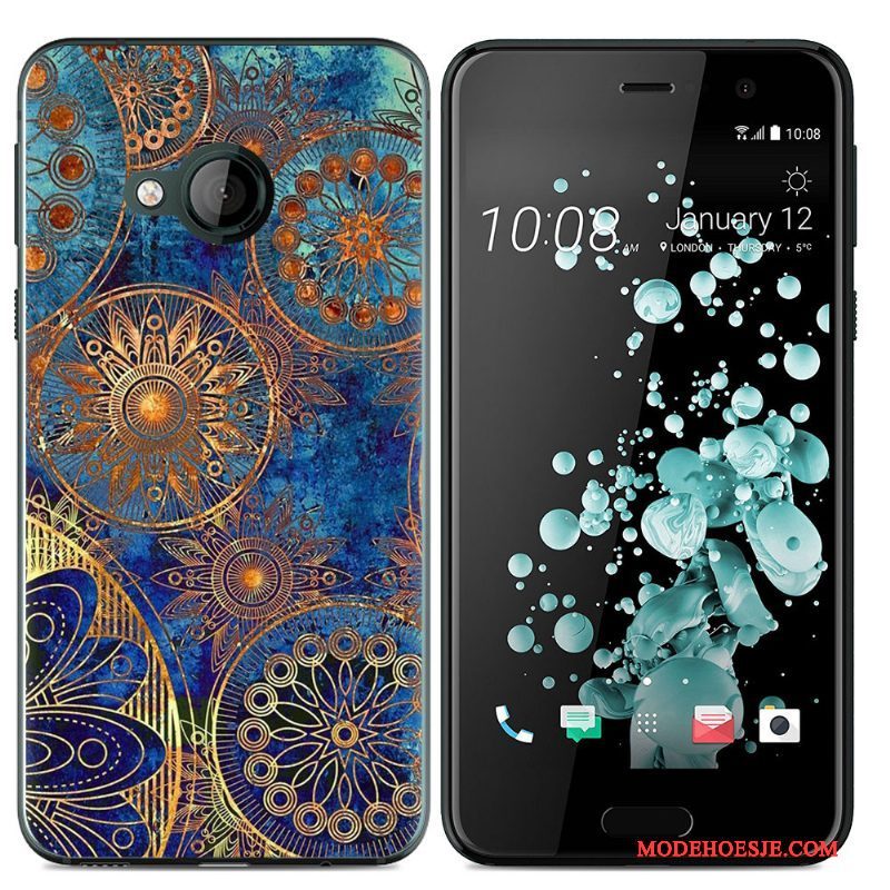 Hoesje Htc U Play Zacht Telefoon Geel, Hoes Htc U Play Siliconen