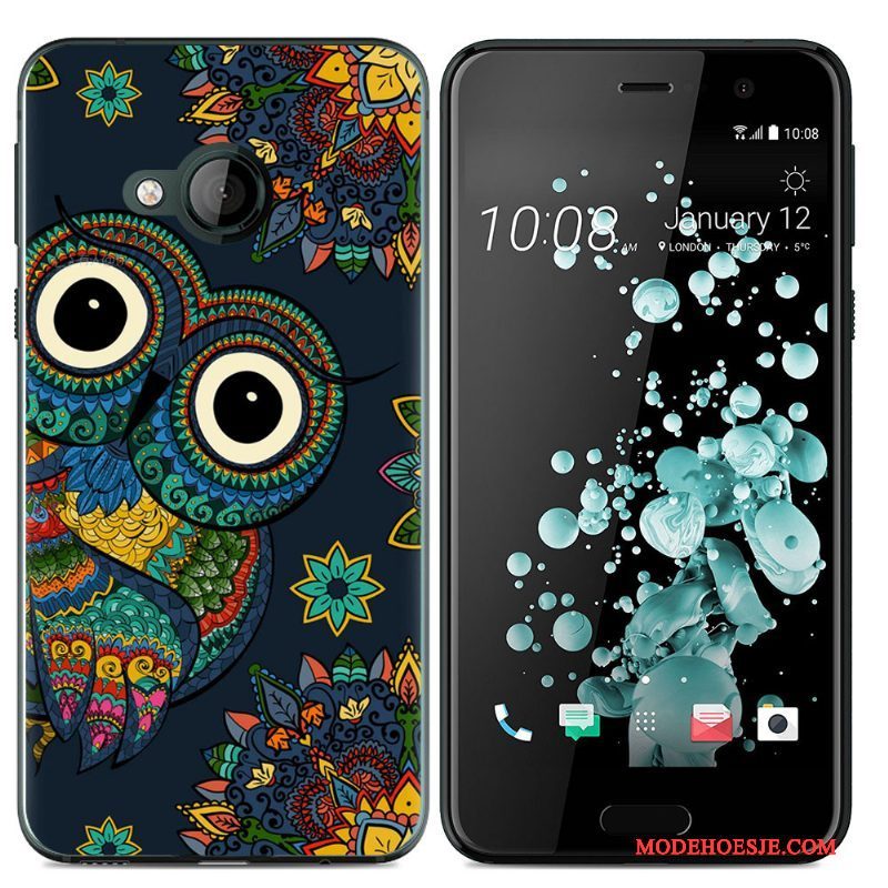 Hoesje Htc U Play Zacht Telefoon Geel, Hoes Htc U Play Siliconen