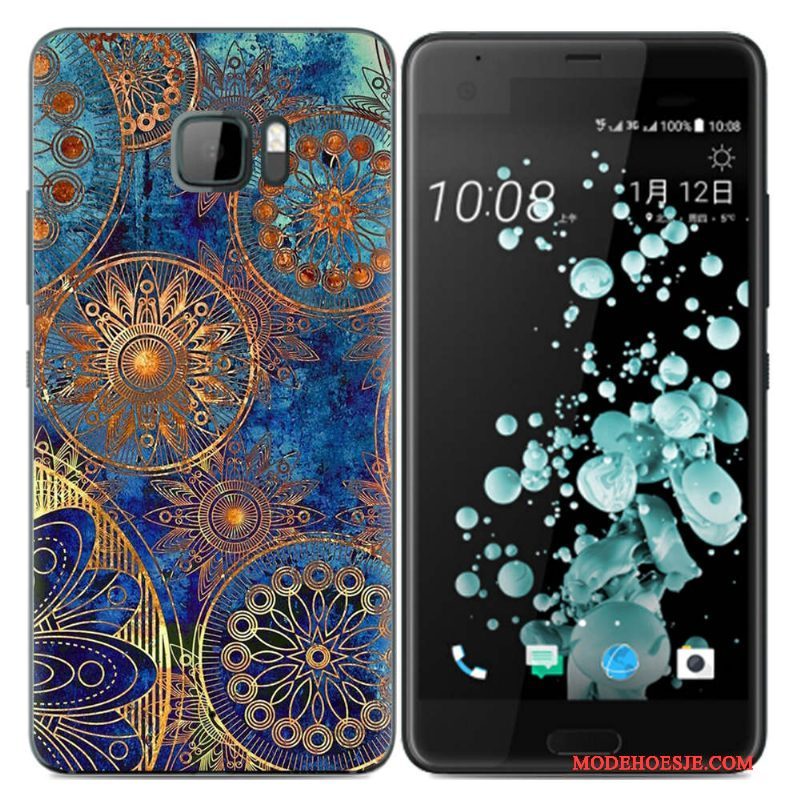 Hoesje Htc U Ultra Scheppend Trend Zwart, Hoes Htc U Ultra Geschilderd Telefoon