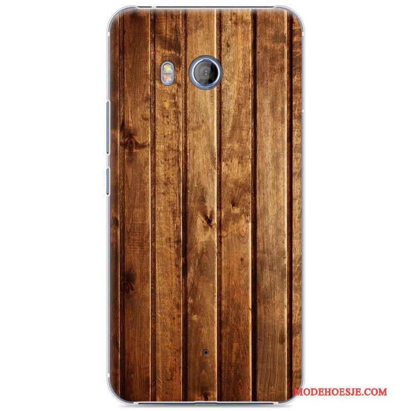 Hoesje Htc U11 Vintage Telefoon Hout, Hoes Htc U11 Geschilderd Anti-fall