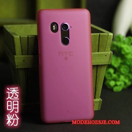 Hoesje Htc U11+ Zacht Anti-fall Wit, Hoes Htc U11+ Siliconen Telefoon Schrobben
