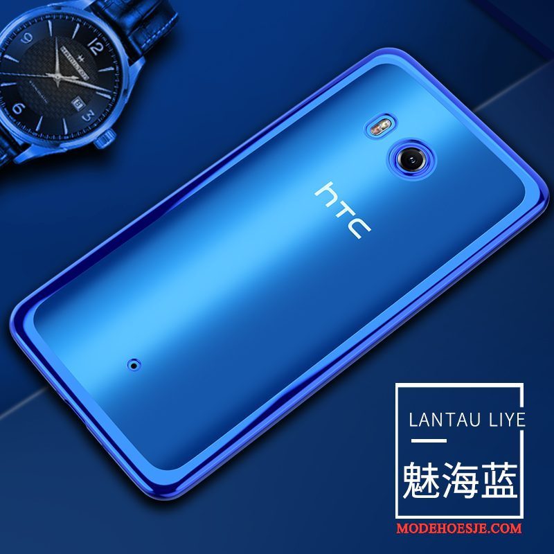 Hoesje Htc U11 Zacht Goudtelefoon, Hoes Htc U11 Zakken Doorzichtig Anti-fall