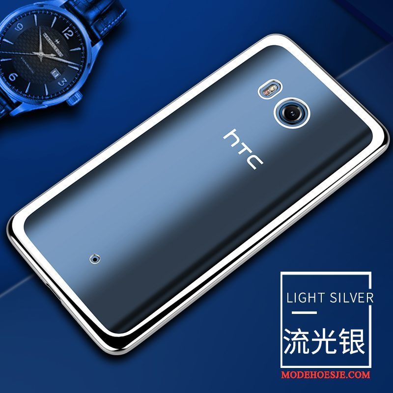 Hoesje Htc U11 Zacht Goudtelefoon, Hoes Htc U11 Zakken Doorzichtig Anti-fall