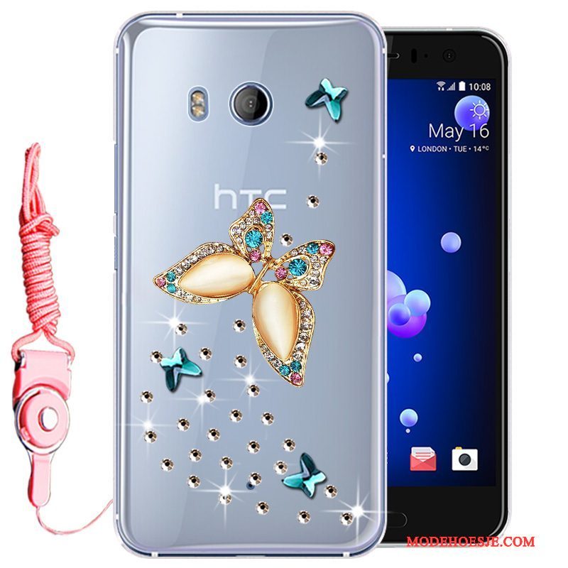 Hoesje Htc U11 Zacht Telefoon Goud, Hoes Htc U11 Bescherming Anti-fall