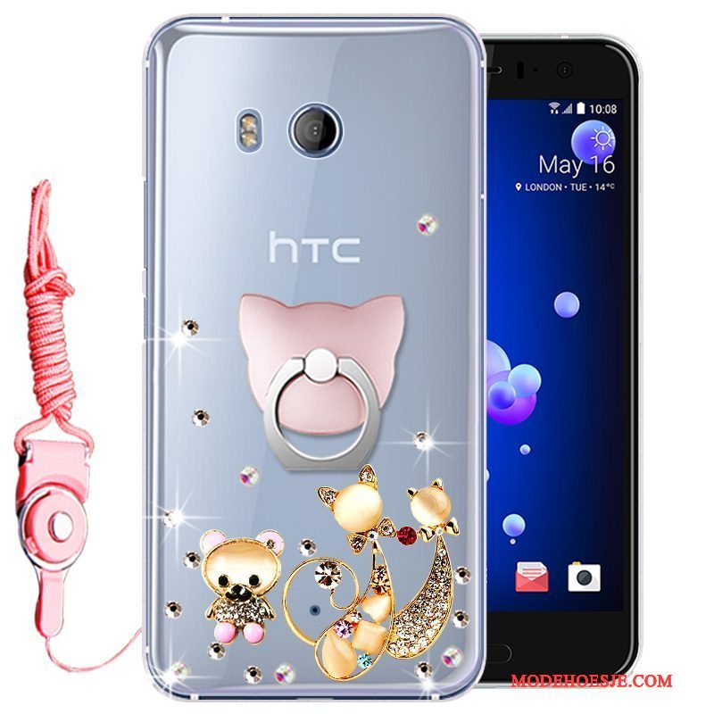 Hoesje Htc U11 Zacht Telefoon Goud, Hoes Htc U11 Bescherming Anti-fall