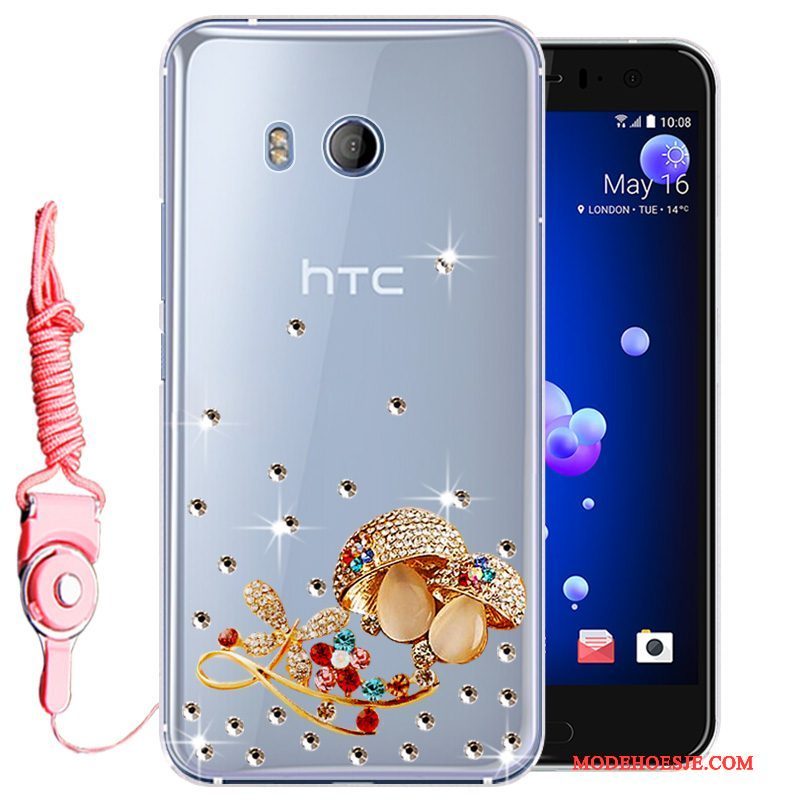 Hoesje Htc U11 Zacht Telefoon Goud, Hoes Htc U11 Bescherming Anti-fall