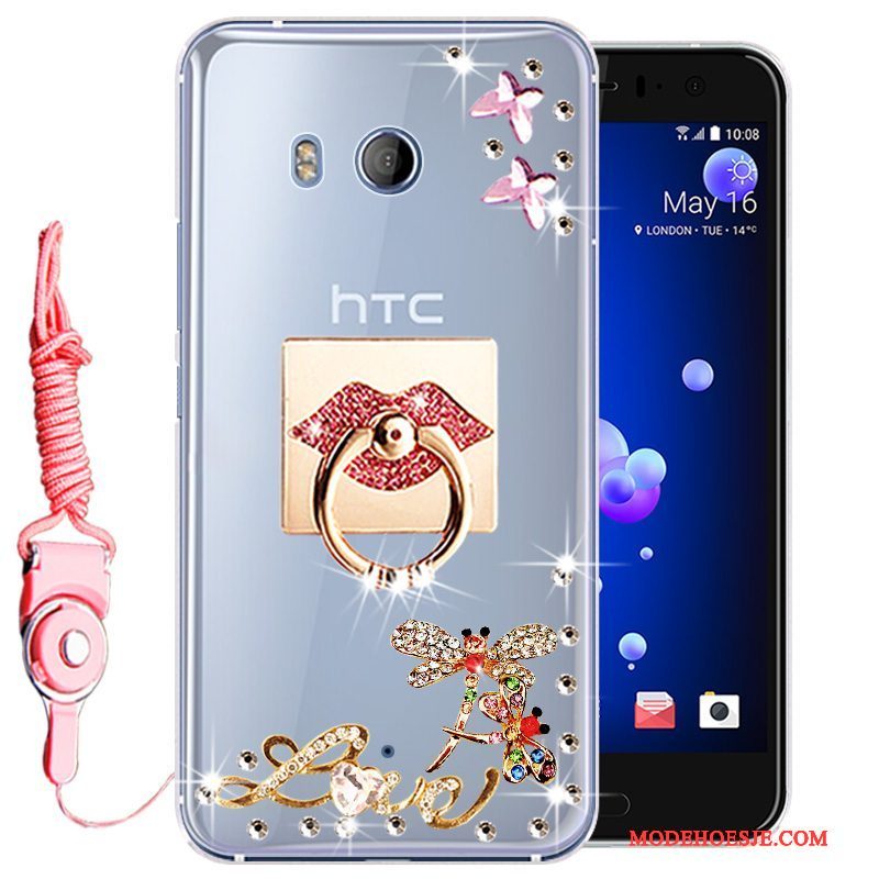 Hoesje Htc U11 Zacht Telefoon Goud, Hoes Htc U11 Bescherming Anti-fall