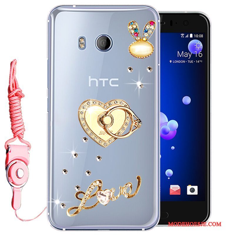 Hoesje Htc U11 Zacht Telefoon Goud, Hoes Htc U11 Bescherming Anti-fall