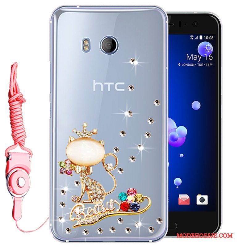 Hoesje Htc U11 Zacht Telefoon Goud, Hoes Htc U11 Bescherming Anti-fall