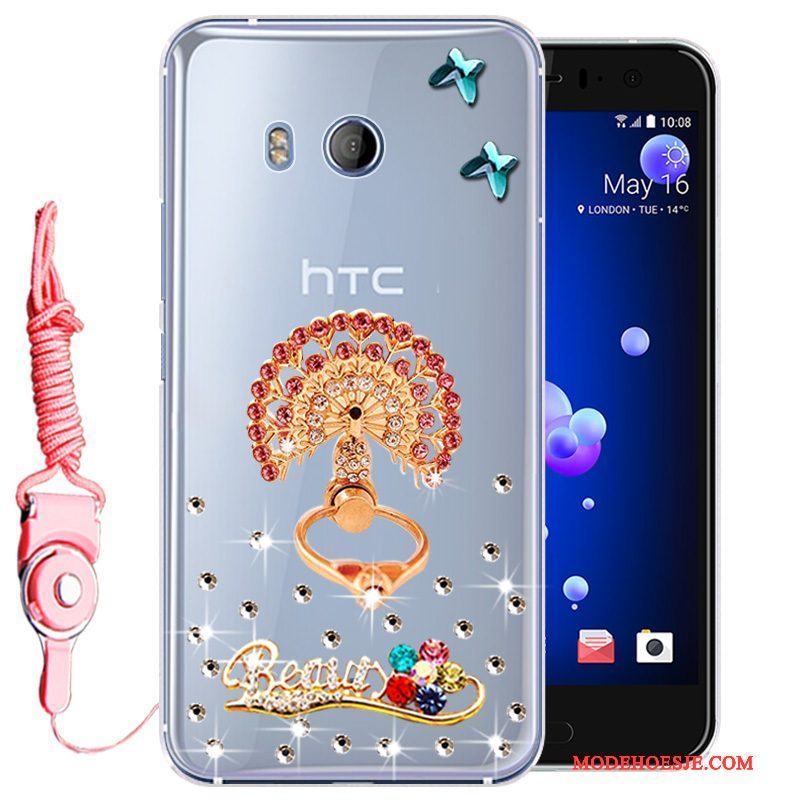 Hoesje Htc U11 Zacht Telefoon Goud, Hoes Htc U11 Bescherming Anti-fall