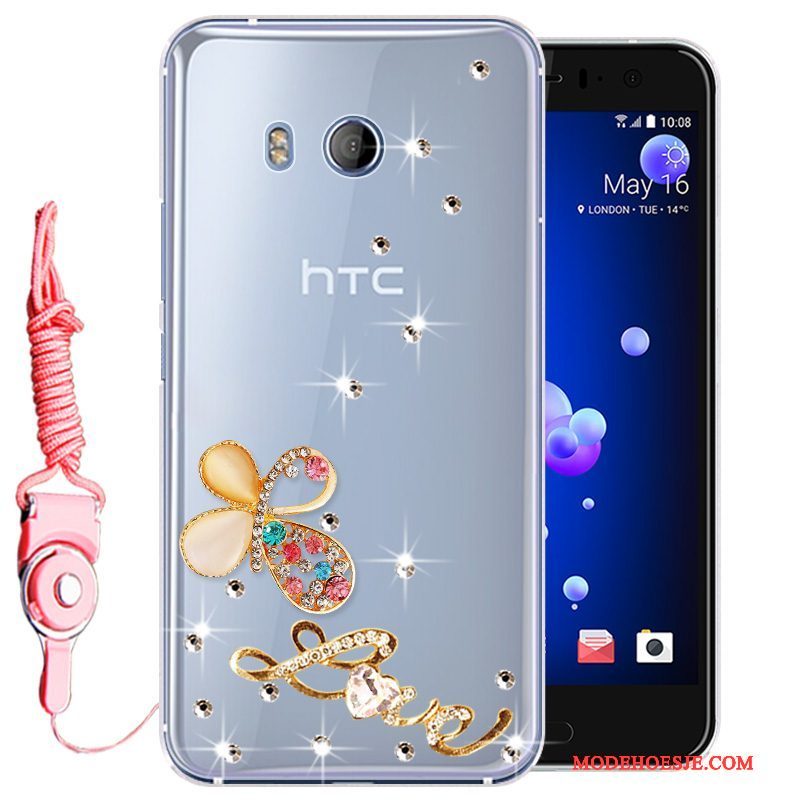 Hoesje Htc U11 Zacht Telefoon Goud, Hoes Htc U11 Bescherming Anti-fall