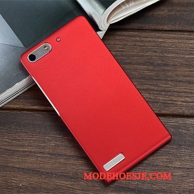 Hoesje Huawei Ascend G6 Bescherming Diepe Kleur Schrobben, Hoes Huawei Ascend G6 Hardtelefoon