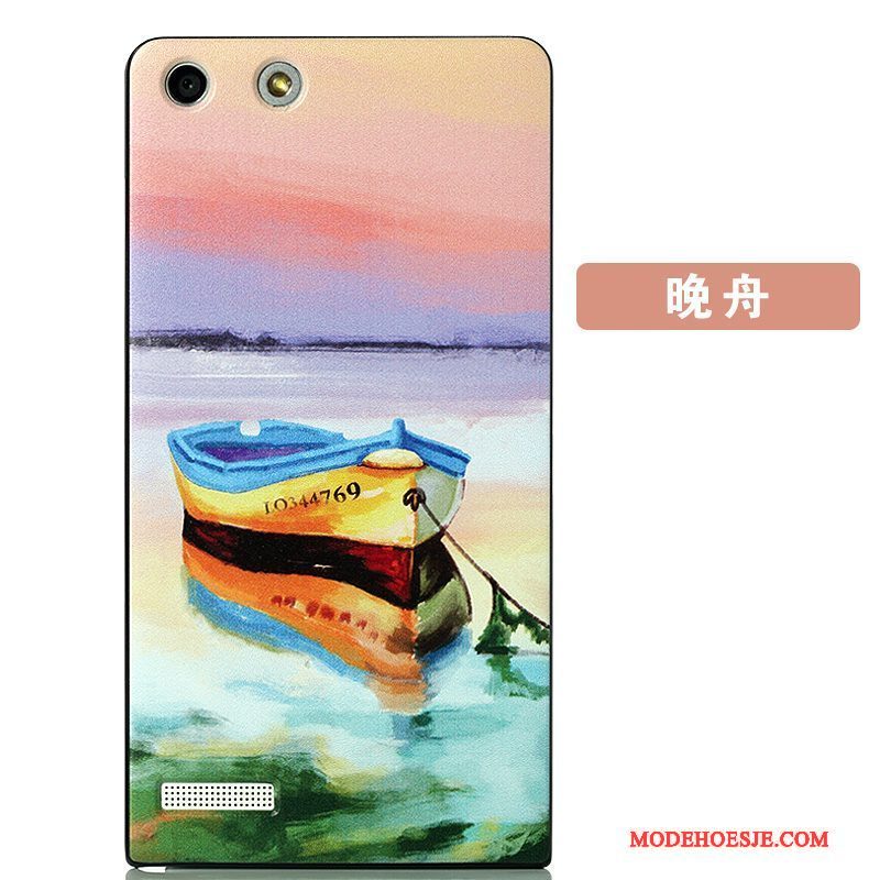 Hoesje Huawei Ascend G6 Bescherming Dun Schrobben, Hoes Huawei Ascend G6 Kleur Achterklep Hard