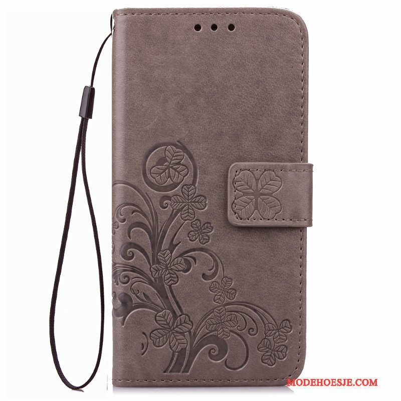 Hoesje Huawei Ascend G6 Folio Anti-fall Trend, Hoes Huawei Ascend G6 Leer Telefoon Rood