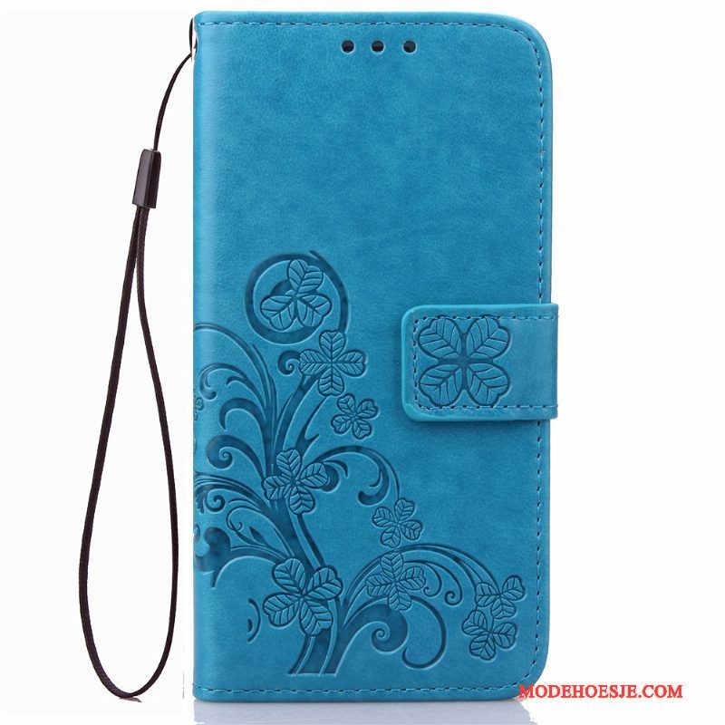 Hoesje Huawei Ascend G6 Folio Anti-fall Trend, Hoes Huawei Ascend G6 Leer Telefoon Rood