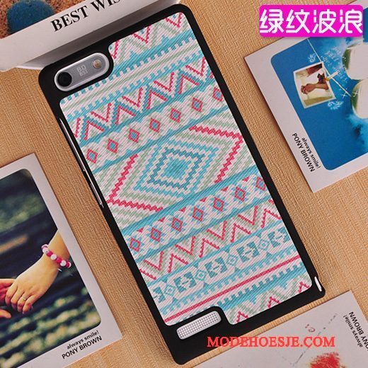 Hoesje Huawei Ascend G6 Kleur Duntelefoon, Hoes Huawei Ascend G6 Bescherming Nieuw Achterklep