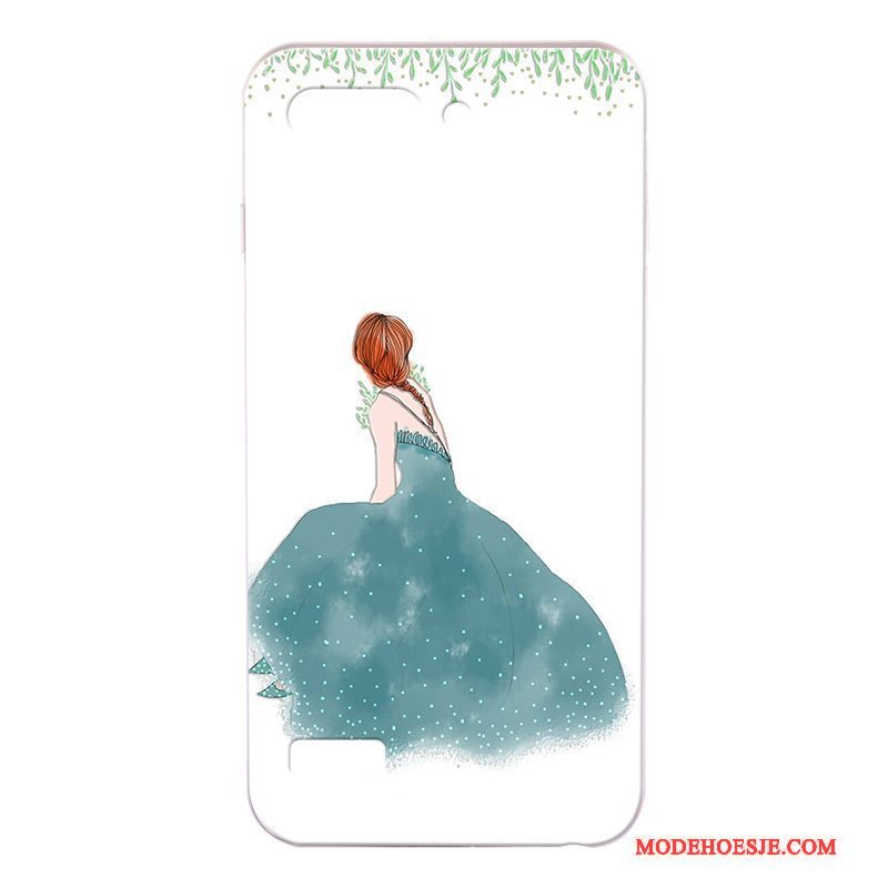 Hoesje Huawei Ascend G6 Reliëf Anti-fall Trend, Hoes Huawei Ascend G6 Bescherming Telefoon Wit
