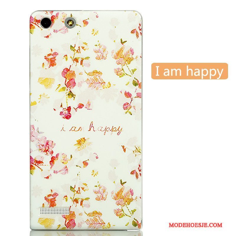 Hoesje Huawei Ascend G6 Spotprent Hardtelefoon, Hoes Huawei Ascend G6 Scheppend Achterklep Persoonlijk