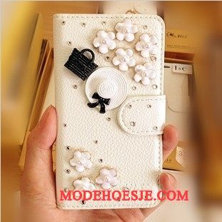 Hoesje Huawei Ascend G6 Strass Goudtelefoon, Hoes Huawei Ascend G6 Zakken