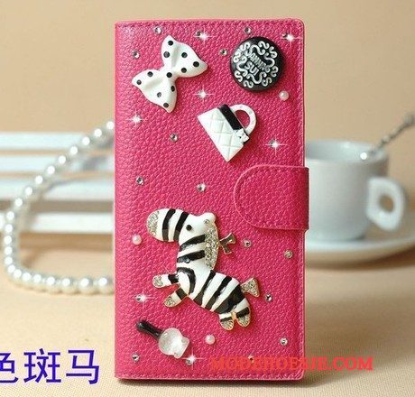 Hoesje Huawei Ascend G6 Strass Goudtelefoon, Hoes Huawei Ascend G6 Zakken