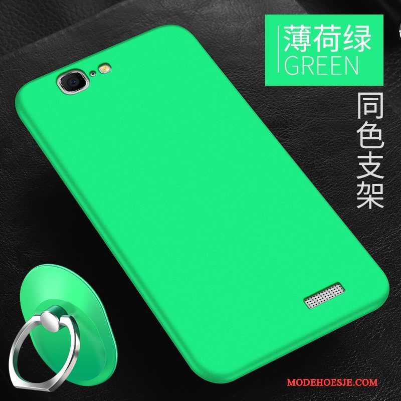 Hoesje Huawei Ascend G7 Bescherming Schrobben Trend, Hoes Huawei Ascend G7 Zacht Eenvoudige Rood