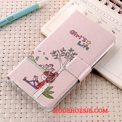 Hoesje Huawei Ascend G7 Folio Eenvoudige Lichtblauw, Hoes Huawei Ascend G7 Leer