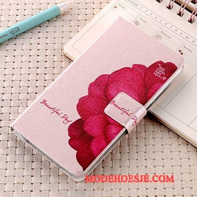 Hoesje Huawei Ascend G7 Folio Eenvoudige Lichtblauw, Hoes Huawei Ascend G7 Leer