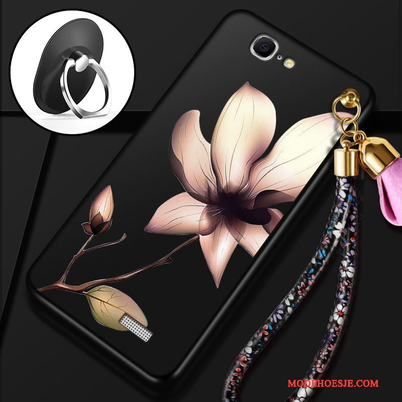 Hoesje Huawei Ascend G7 Siliconen Hanger Dun, Hoes Huawei Ascend G7 Bescherming Schrobbentelefoon