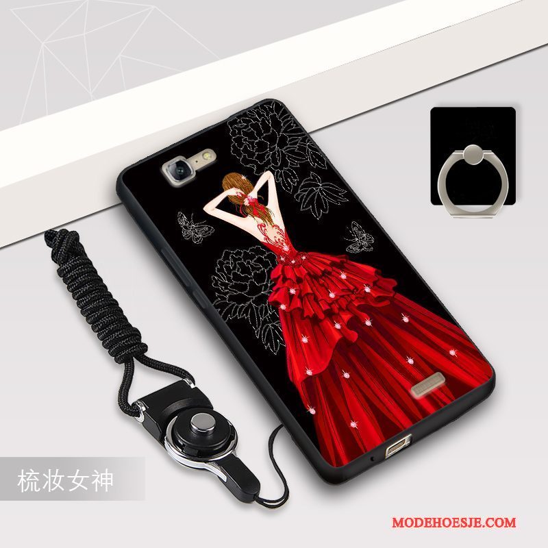 Hoesje Huawei Ascend G7 Siliconen Telefoon Schrobben, Hoes Huawei Ascend G7 Bescherming Persoonlijk Wit