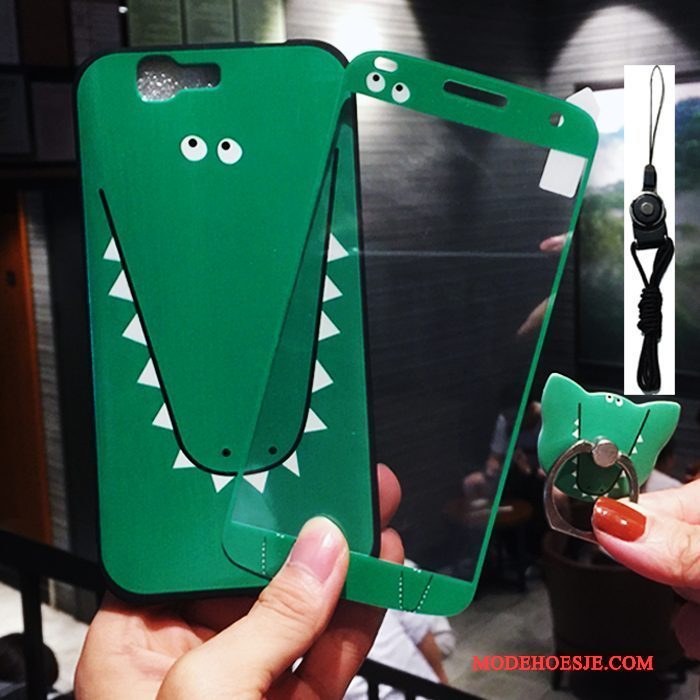 Hoesje Huawei Ascend G7 Zacht Mooietelefoon, Hoes Huawei Ascend G7 Spotprent Lichtblauw