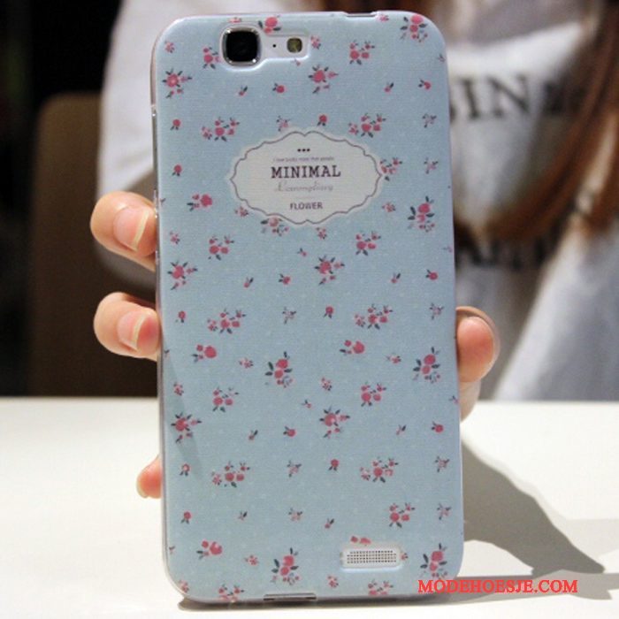 Hoesje Huawei Ascend G7 Zacht Telefoon Anti-fall, Hoes Huawei Ascend G7 Siliconen