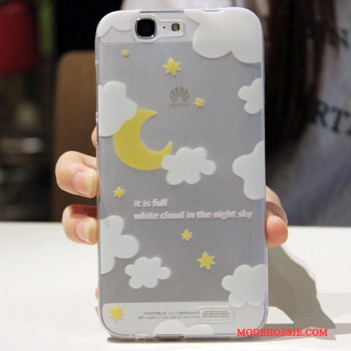 Hoesje Huawei Ascend G7 Zacht Telefoon Anti-fall, Hoes Huawei Ascend G7 Siliconen