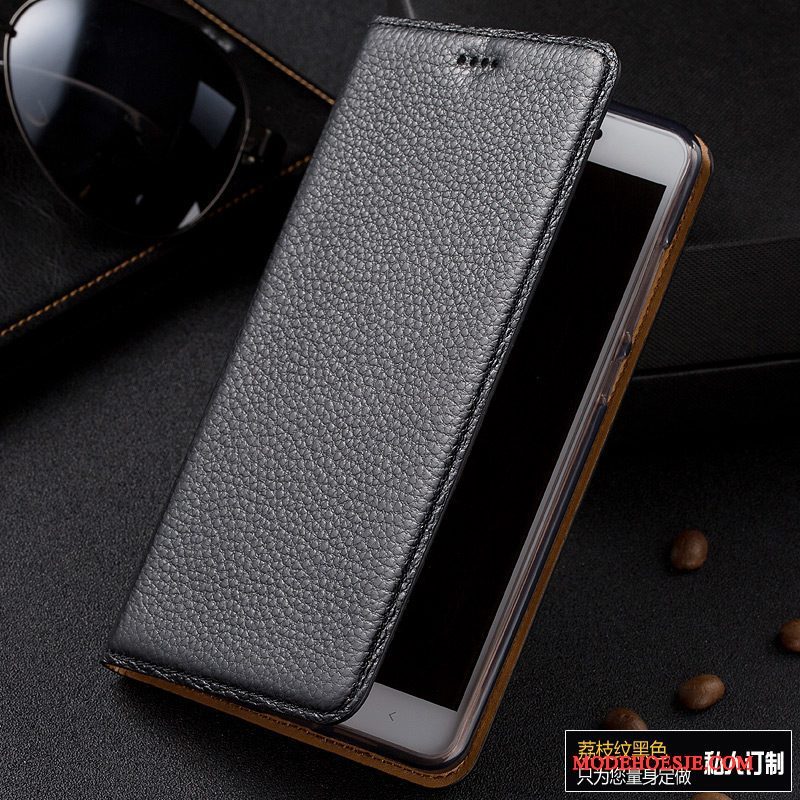 Hoesje Huawei Ascend Mate 7 Bescherming Telefoon Soort Aziatische Vrucht, Hoes Huawei Ascend Mate 7 Leer Zwart
