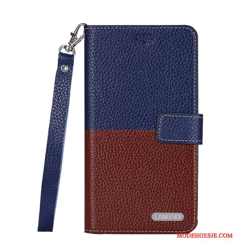 Hoesje Huawei Ascend Mate 7 Leer Eenvoudige Zwart, Hoes Huawei Ascend Mate 7 Siliconen Telefoon