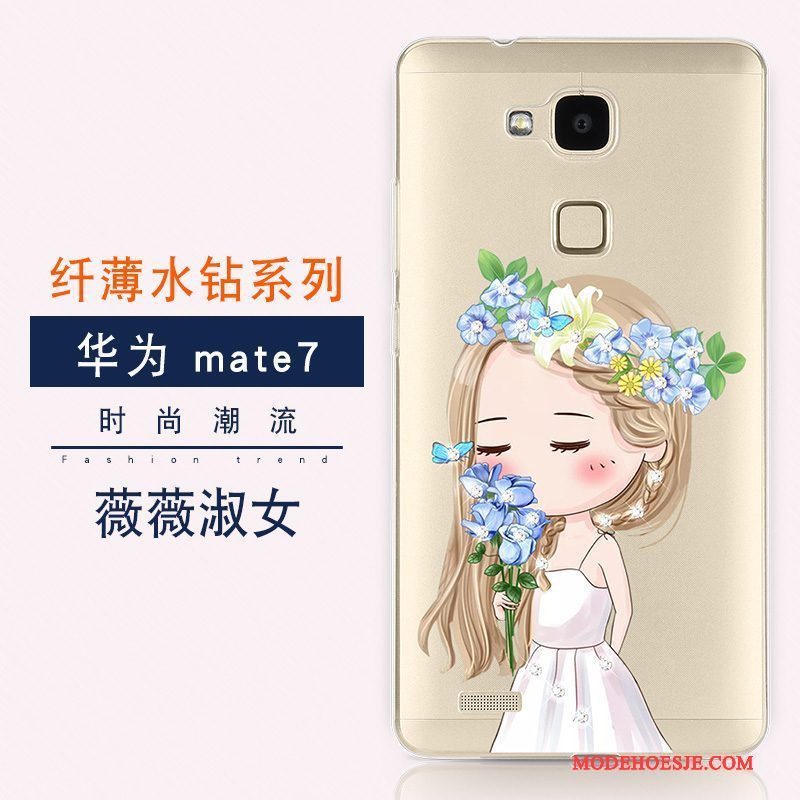 Hoesje Huawei Ascend Mate 7 Luxe Anti-fall Trend, Hoes Huawei Ascend Mate 7 Kleur Nieuwtelefoon