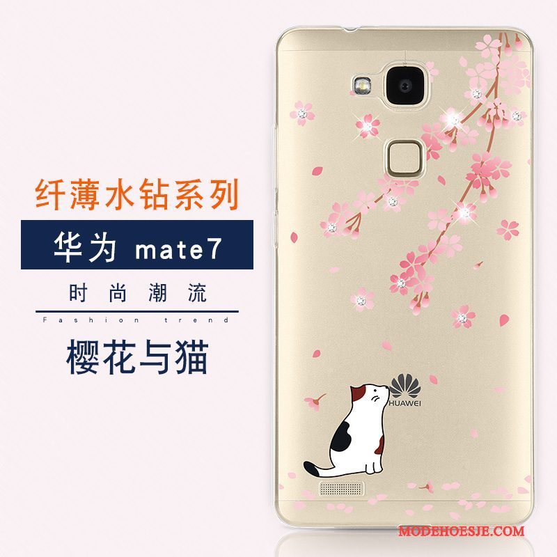 Hoesje Huawei Ascend Mate 7 Luxe Anti-fall Trend, Hoes Huawei Ascend Mate 7 Kleur Nieuwtelefoon