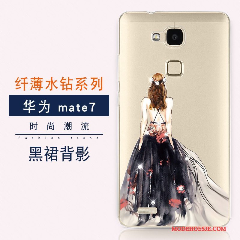 Hoesje Huawei Ascend Mate 7 Luxe Anti-fall Trend, Hoes Huawei Ascend Mate 7 Kleur Nieuwtelefoon