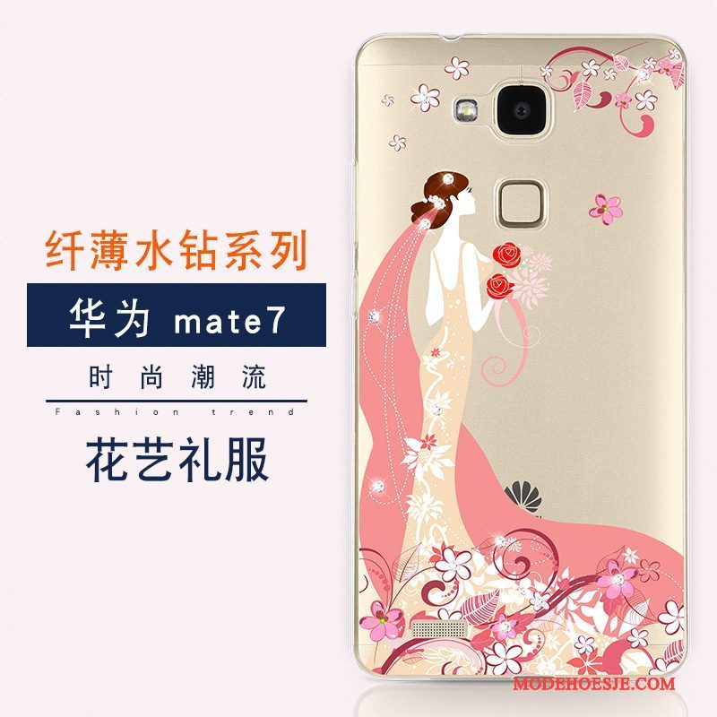Hoesje Huawei Ascend Mate 7 Luxe Anti-fall Trend, Hoes Huawei Ascend Mate 7 Kleur Nieuwtelefoon