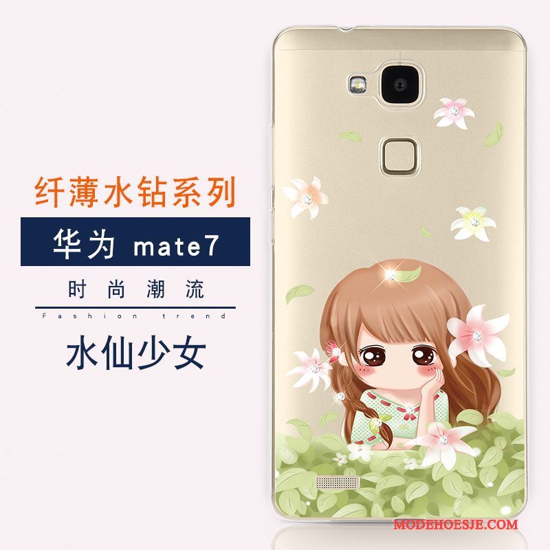 Hoesje Huawei Ascend Mate 7 Luxe Anti-fall Trend, Hoes Huawei Ascend Mate 7 Kleur Nieuwtelefoon