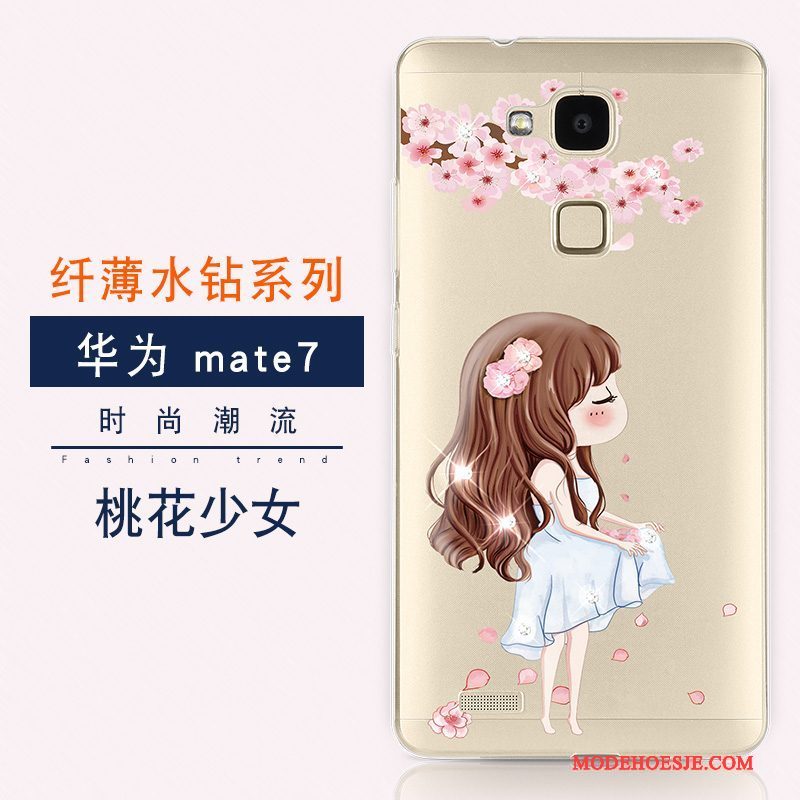 Hoesje Huawei Ascend Mate 7 Luxe Anti-fall Trend, Hoes Huawei Ascend Mate 7 Kleur Nieuwtelefoon