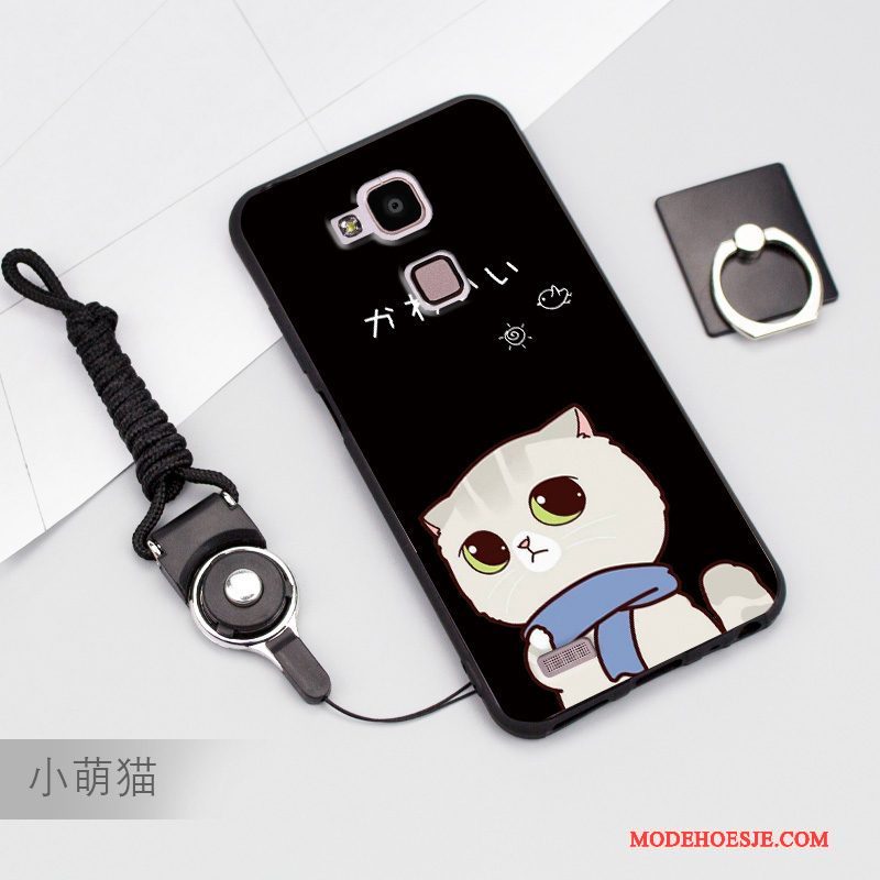 Hoesje Huawei Ascend Mate 7 Zacht Telefoon Anti-fall, Hoes Huawei Ascend Mate 7 Zakken Blauw Hanger