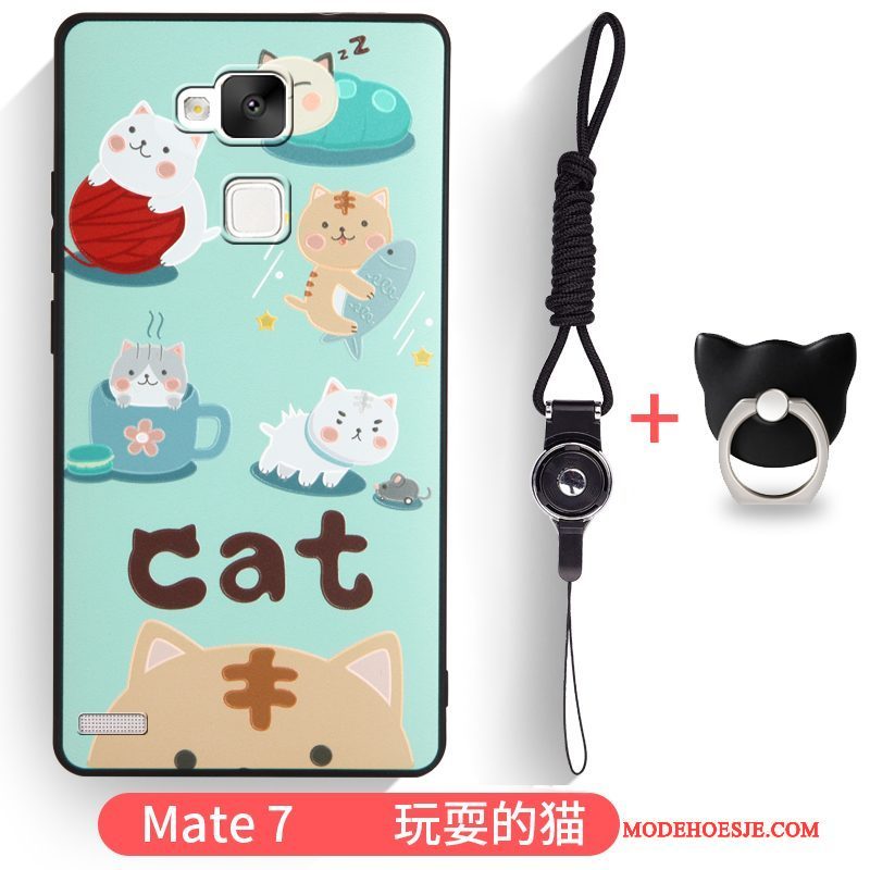 Hoesje Huawei Ascend Mate 7 Zakken Anti-falltelefoon, Hoes Huawei Ascend Mate 7 Kleur Trend Hanger