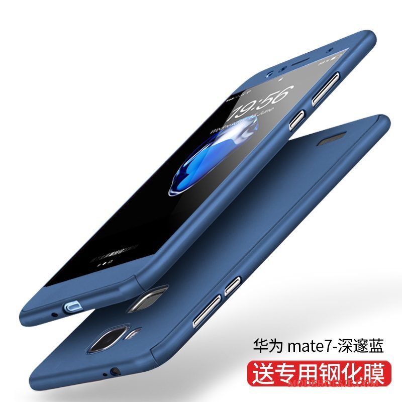 Hoesje Huawei Ascend Mate 7 Zakken Schrobbentelefoon, Hoes Huawei Ascend Mate 7 Bescherming Anti-fall Roze